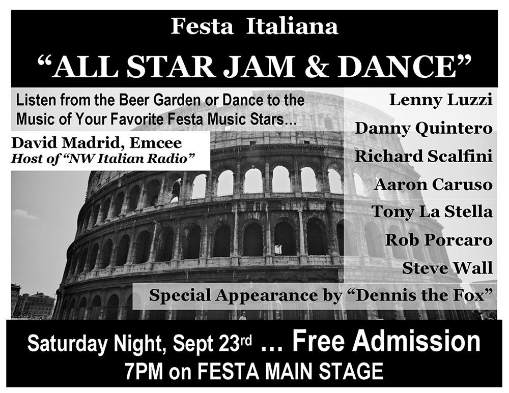 Festa All-Star Jam, handbill design